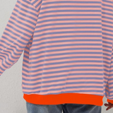 Hazel | Oversized randig stickad tröja