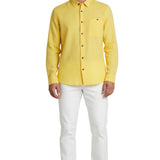 Camisa de lino Mónaco – Amarillo claro