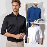 Camisa stretch antiarrugas de algodón premium para Hombre