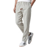 Tsuki - Pantalones de lino japonés cómodos