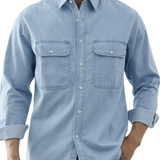 Camisa clásica de mezclilla para Hombre