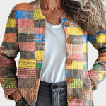 Mossfield™ – Flerfärgad rutig cardigan