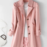 Audrey | Enkelknäppt trenchcoat