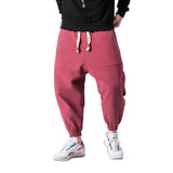 Shao - Pantalones harem de algodón cómodos