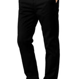 Pantalón hombre – Corte recto en algodón con elastano