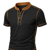 Olivier - camisa henley con borde ámbar
