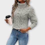 Amelia – Elegant tröja med hög krage – bild 3