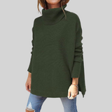 Matilda | Oversized polotröja i mjuk kabelstickning