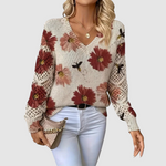 Meda – Elegant tröja med blommönster – bild 3