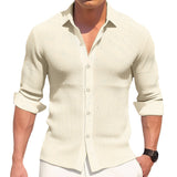Camisa casual de algodón para Hombre
