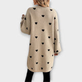 Julia – Cardigan med hjärtmönster – bild 3