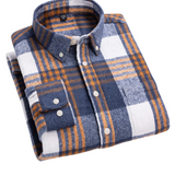 Camisa de cuadros de algodón para Hombre