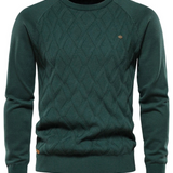 Suéter para hombre con estampado de cuadros V2
