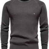 Suéter de hombre con diseño de punto