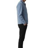 Chaqueta de Ante Azul Claro para Hombres – Elegante y Universal para el Día a Día