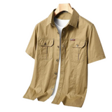 Camisa Atemporal de manga corta en algodón premium para Hombre – Verde