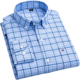 Camisa de cuadros de algodón premium para Hombre – Rojo