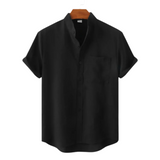 Camisa de Lino de Manga Corta Venecia