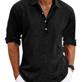 Camisa Atemporal de algodón premium para Hombre – Azul