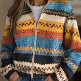 Elke™ | Cardigan i Zickzack-ränder