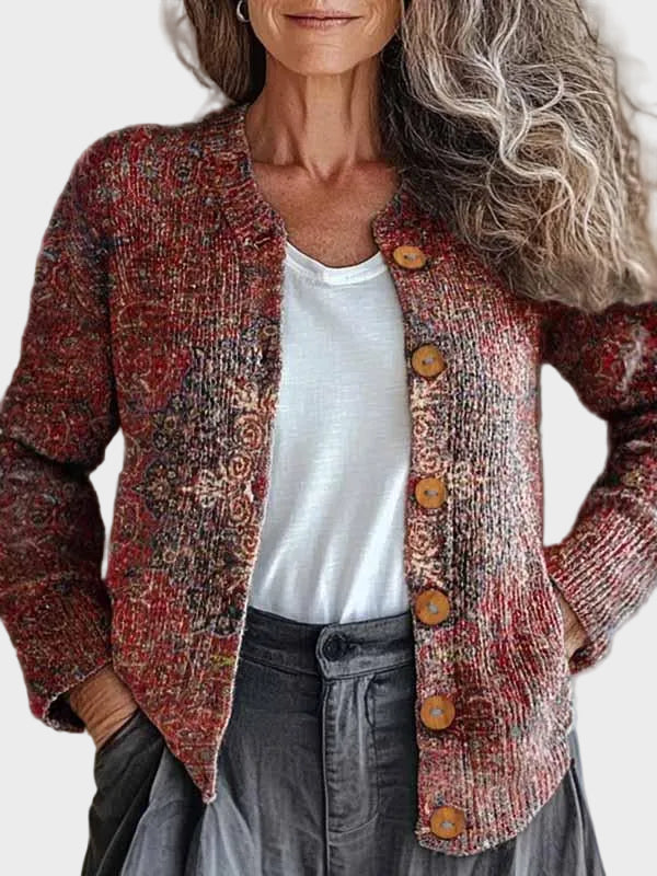 Belindra™ – Cardigan med bohomönster