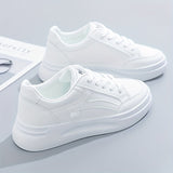 Stilrena vita sneakers med lätt komfort