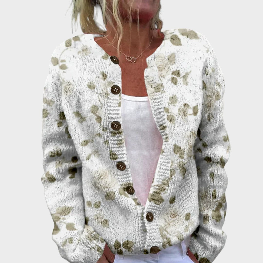 Joana – Blommig cardigan för hösten