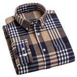 Camisa de cuadros de algodón para Hombre