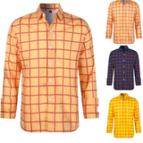 Camisa de cuadros de algodón premium para Hombre