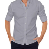 Camisa de algodón premium con cremallera para Hombre