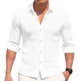 Camisa casual de algodón para Hombre