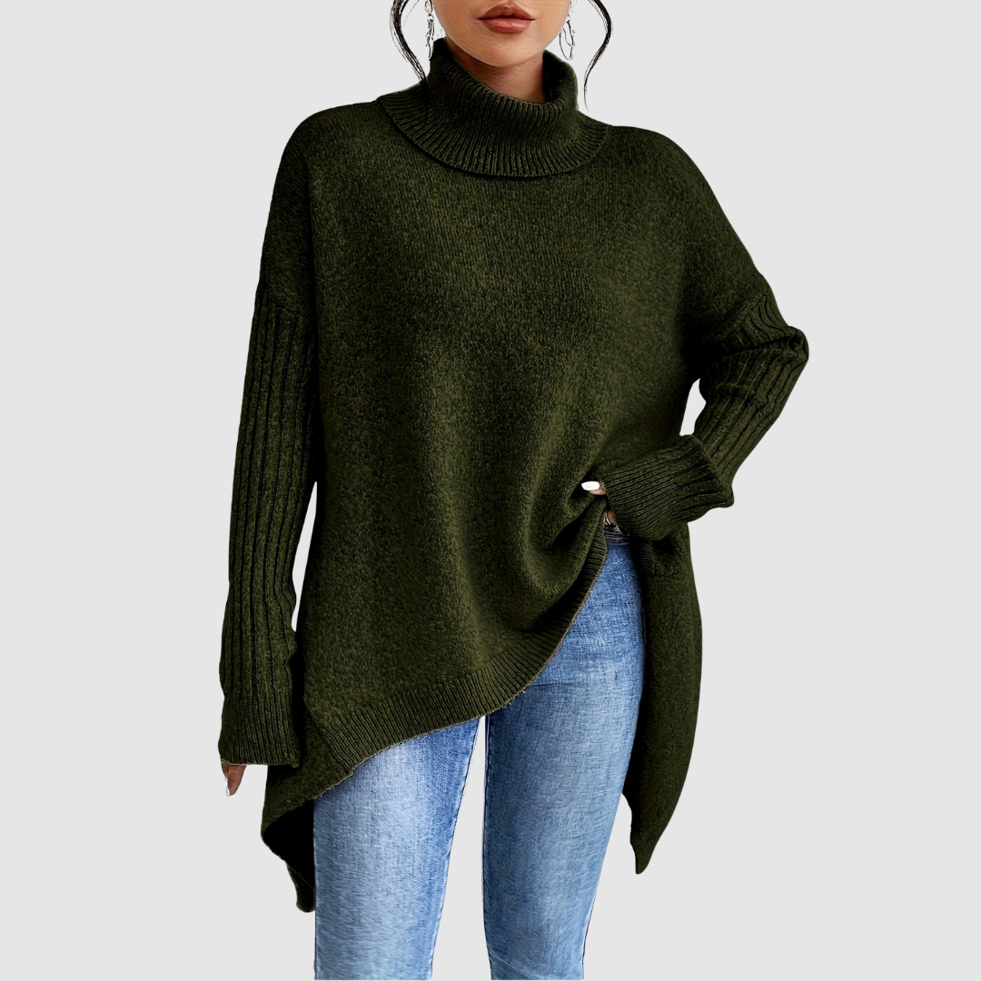 Barbora – Oversize tröja med hög krage – bild 4