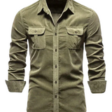 Camisa premium de algodón para Hombre – Rojo