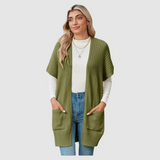 Jasmína – Lätt flätstickad cardigan – bild 4