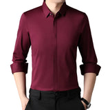 Camisa stretch antiarrugas de algodón premium para Hombre