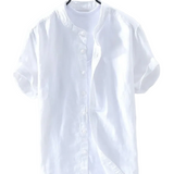 Camisa de algodón premium Aspen de manga corta