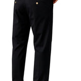 Pantalón hombre – Corte recto en algodón con elastano