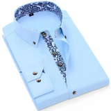 Camisa clásica de algodón para Hombre – Negro