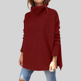 Matilda | Oversized polotröja i mjuk kabelstickning