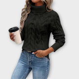 Amelia – Elegant tröja med hög krage – bild 4