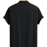 Camisa casual de manga corta de algodón premium para Hombre