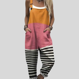 Färgglad Latzhose Orange-Rosa