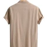 Camisa casual de manga corta de algodón premium para Hombre