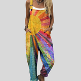 Färgglad Byxdress Sol Batik