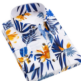 Camisa de estampado marino de algodón premium para Hombre