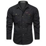 Camisa de algodón premium Florence – Negro