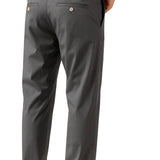 Pantalón hombre – Corte recto en algodón con elastano