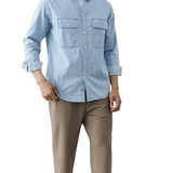 Camisa clásica de mezclilla para Hombre