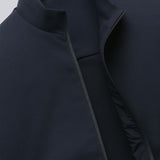 Chaleco Casual Masculino con Cuello Alto y Cierre de Cremallera