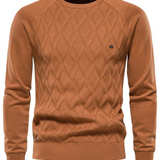 Suéter para hombre con estampado de cuadros V2